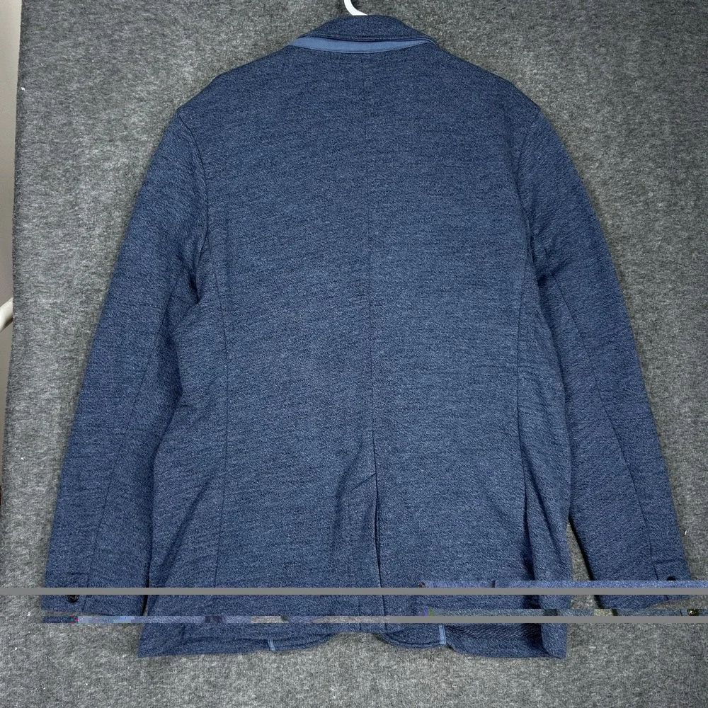 Faherty Inlet Knit Blazer Mens XXL Deep Navy Melange Unstructured Jacket